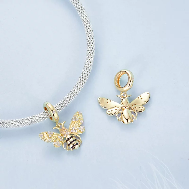(imagen para) Colgante de abeja estilo PANDORA - BSC1035 - Ver 4