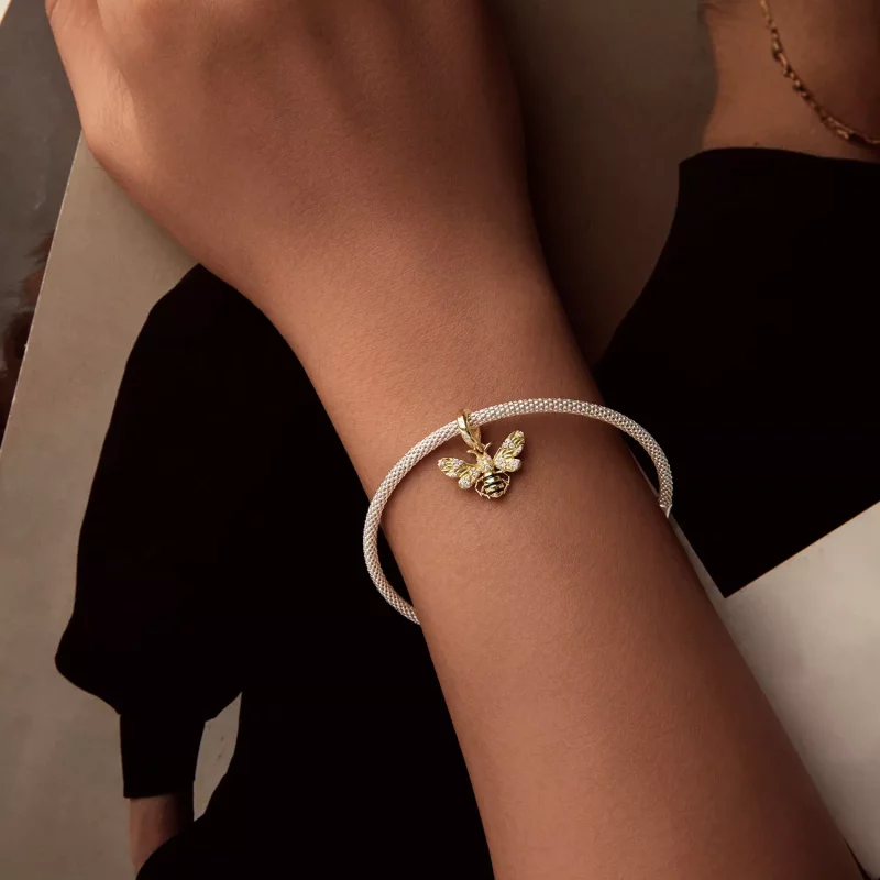 (imagen para) Colgante de abeja estilo PANDORA - BSC1035 - Ver 5