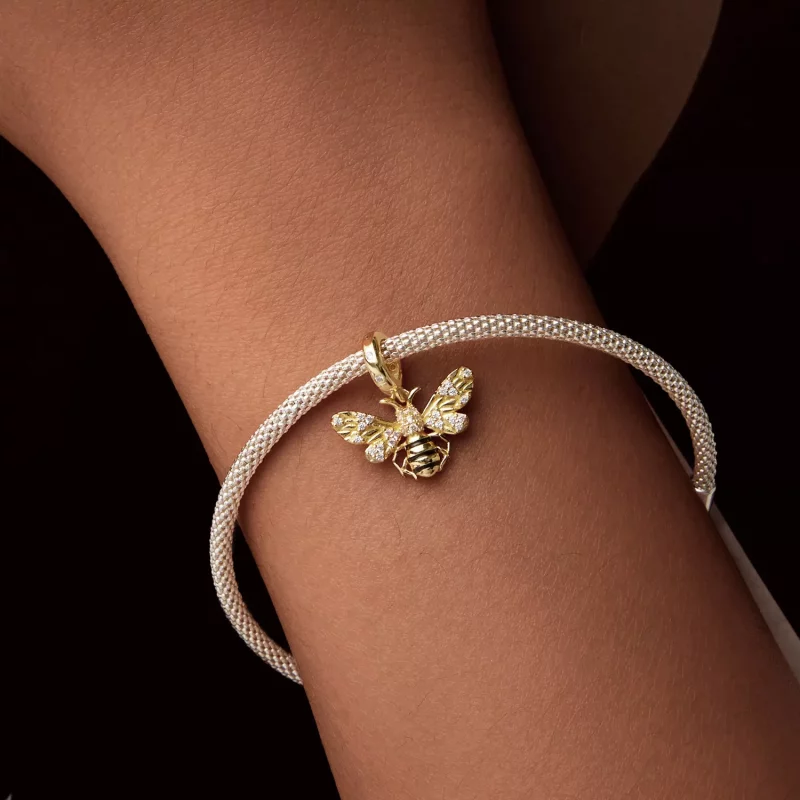 (imagen para) Colgante de abeja estilo PANDORA - BSC1035 - Ver 6