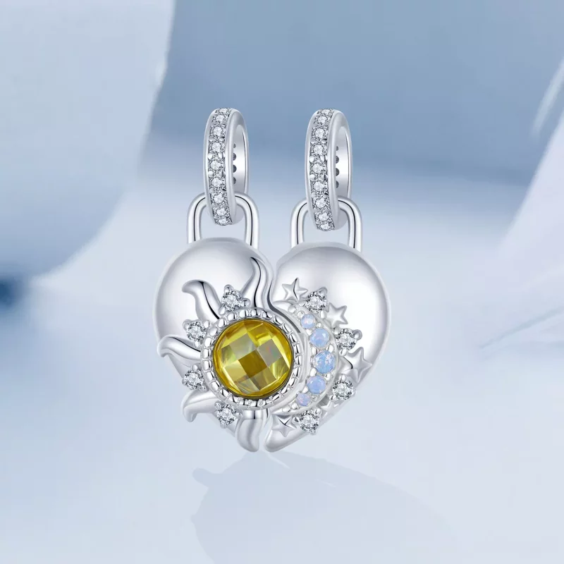 (imagen para) Colgante de amor con sol y luna estilo PANDORA - BSC1034 - Ver 2