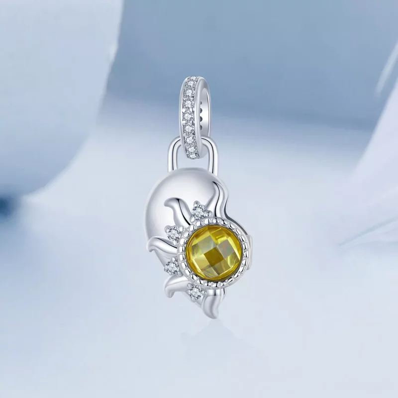 (imagen para) Colgante de amor con sol y luna estilo PANDORA - BSC1034 - Ver 4