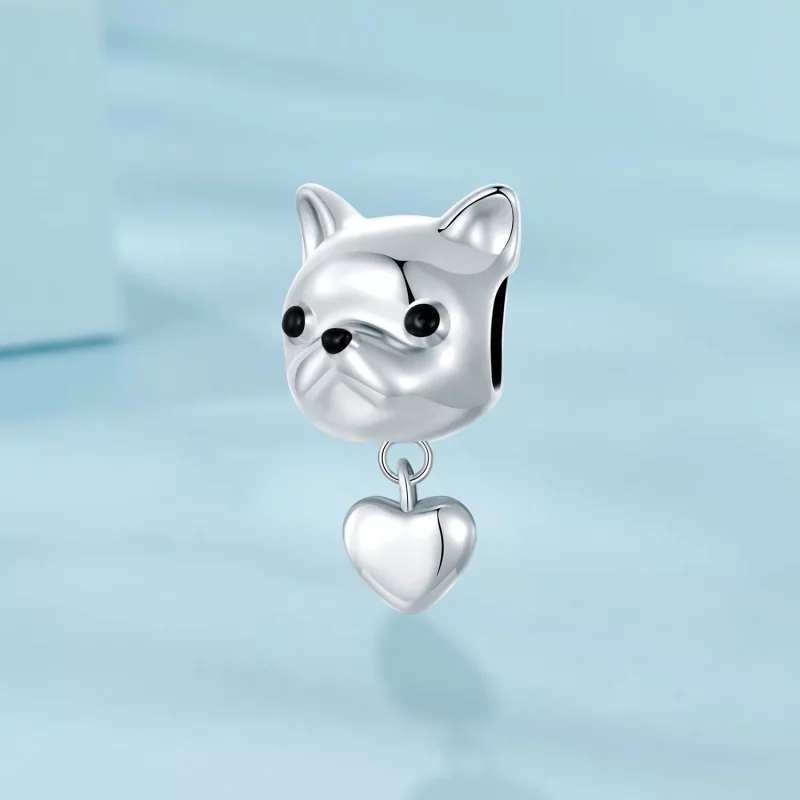 (imagen para) Colgante de bulldog francés con estilo PANDORA - SCC2767 - Ver 2