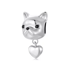 (imagen para) Colgante de bulldog francés con estilo PANDORA - SCC2767