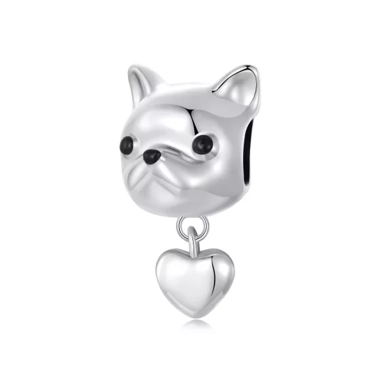 (imagen para) Colgante de bulldog francés con estilo PANDORA - SCC2767