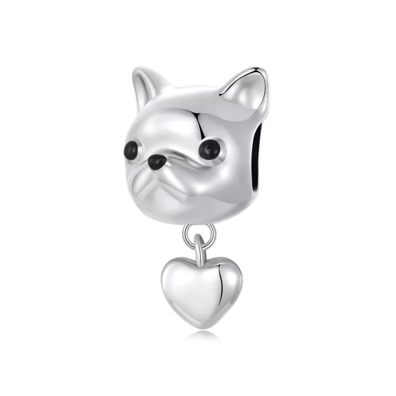 (imagen para) Colgante de bulldog francés con estilo PANDORA - SCC2767