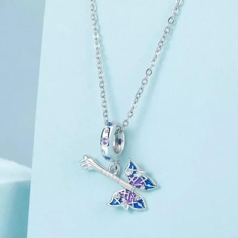 (imagen para) Colgante de mariposa estilo Pandora - SCC2764 - Ver 2