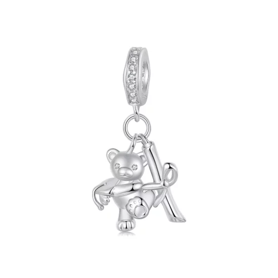 (imagen para) Colgante de oso de graduación estilo PANDORA - SCC2837