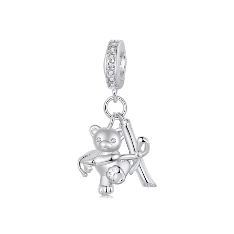 (imagen para) Colgante de oso de graduación estilo PANDORA - SCC2837