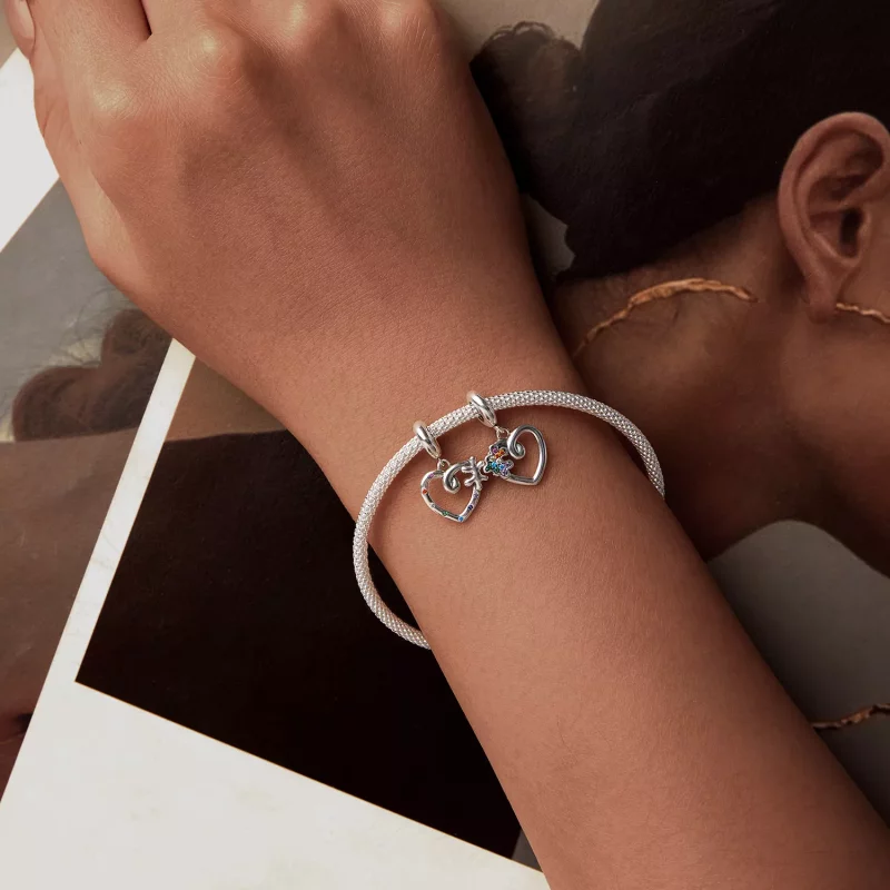 (imagen para) Colgante de rompecabezas con forma de corazón estilo PANDORA - SCC2774 - Ver 6