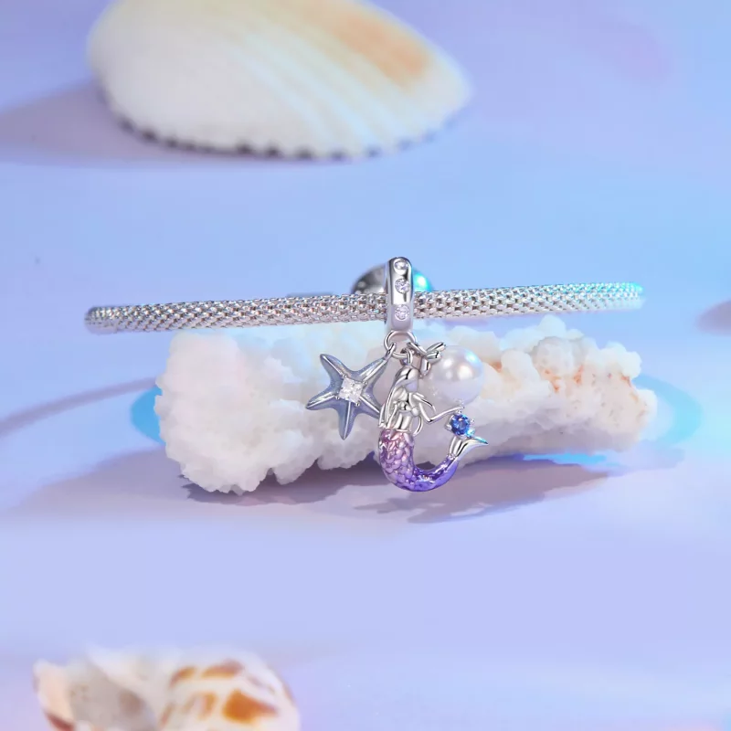 (imagen para) Colgante de sirena estilo PANDORA - SCC2768 - Ver 3