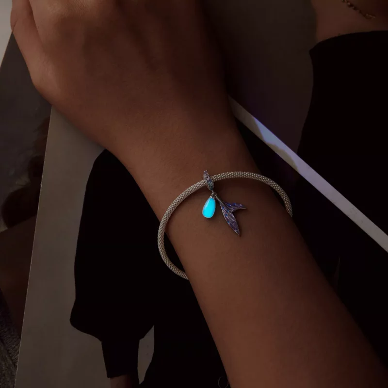 (imagen para) Colgante de sirena luminosa estilo PANDORA - SCC2800 - Ver 6