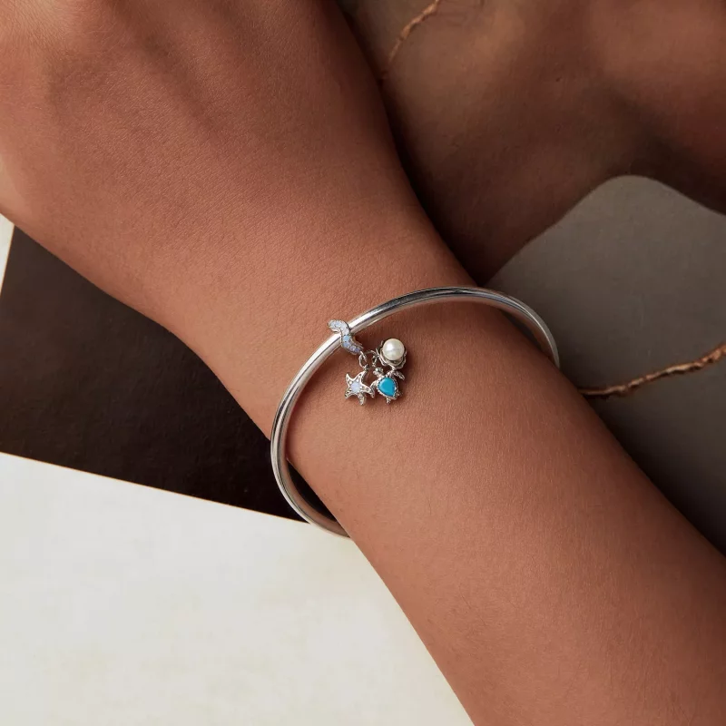 (imagen para) Colgante estilo PANDORA Océano Azul - BSC992 - Ver 5
