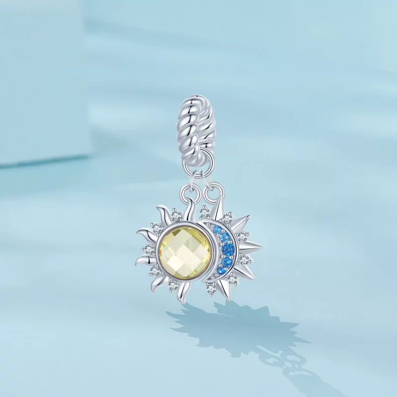(imagen para) Colgante Sol y Luna estilo PANDORA - SCC2802 - Ver 2