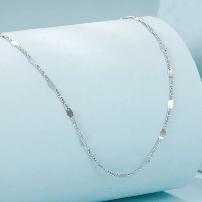 (imagen para) Collar básico exquisito y brillante estilo PANDORA - SCA030 - Ver 2