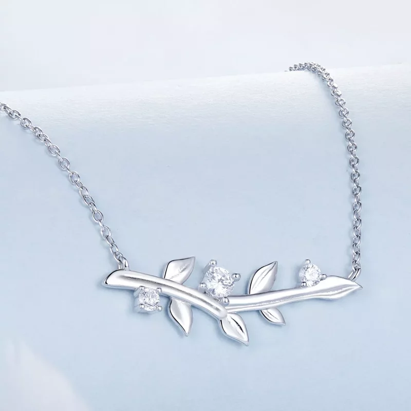 (imagen para) Collar con hojas estilo PANDORA - BSN391 - Ver 2