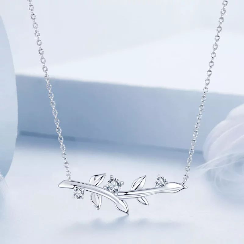 (imagen para) Collar con hojas estilo PANDORA - BSN391 - Ver 3