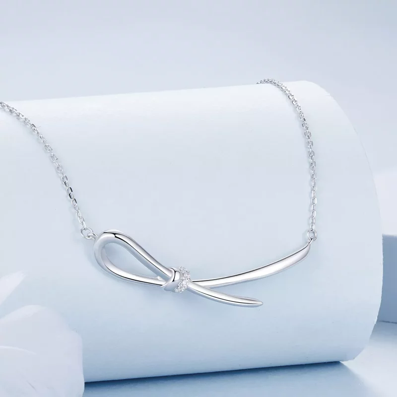 (imagen para) Collar con nudo estilo PANDORA - BSN392 - Ver 2