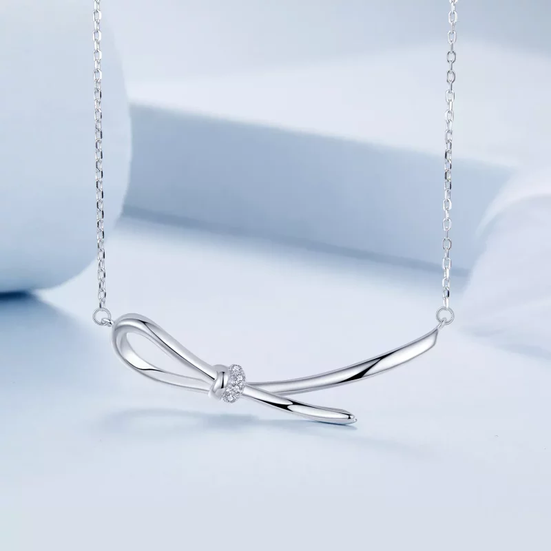 (imagen para) Collar con nudo estilo PANDORA - BSN392 - Ver 3