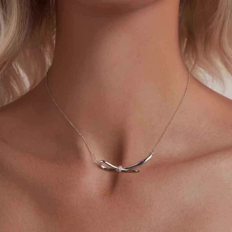 (imagen para) Collar con nudo estilo PANDORA - BSN392 - Ver 5