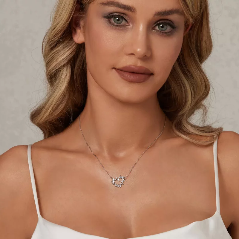 (imagen para) Collar de amor infinito estilo PANDORA - BSN386 - Ver 6