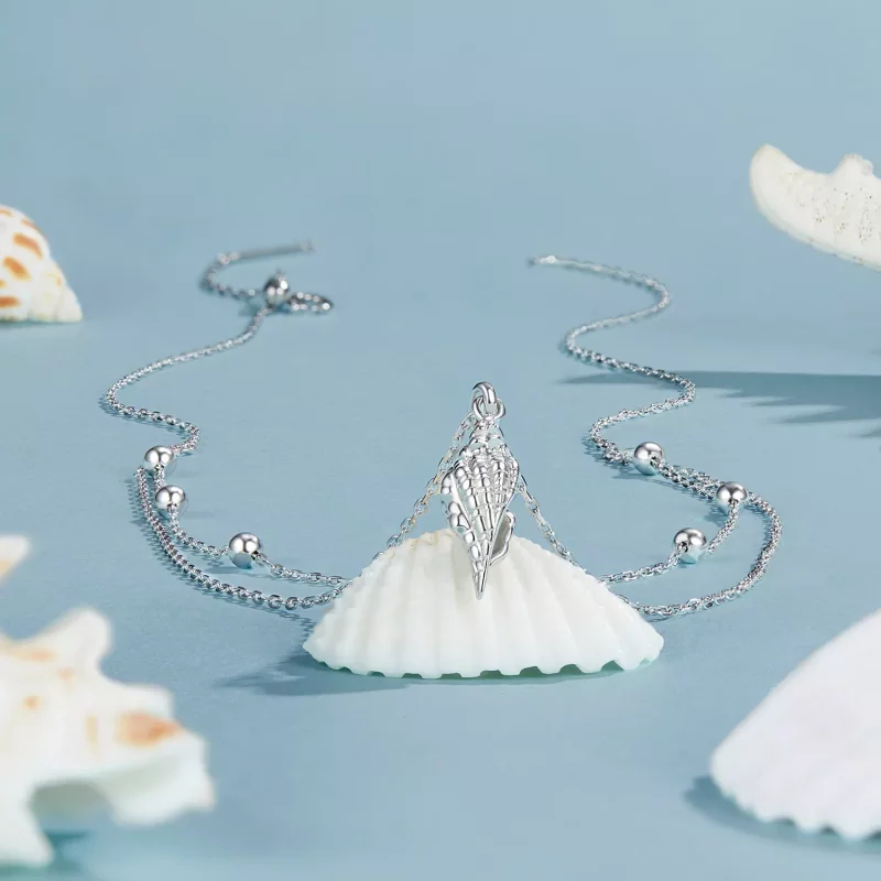 (imagen para) Collar de concha estilo PANDORA - BSN387 - Ver 3