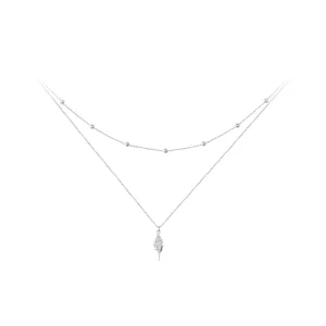 (imagen para) Collar de concha estilo PANDORA - BSN387