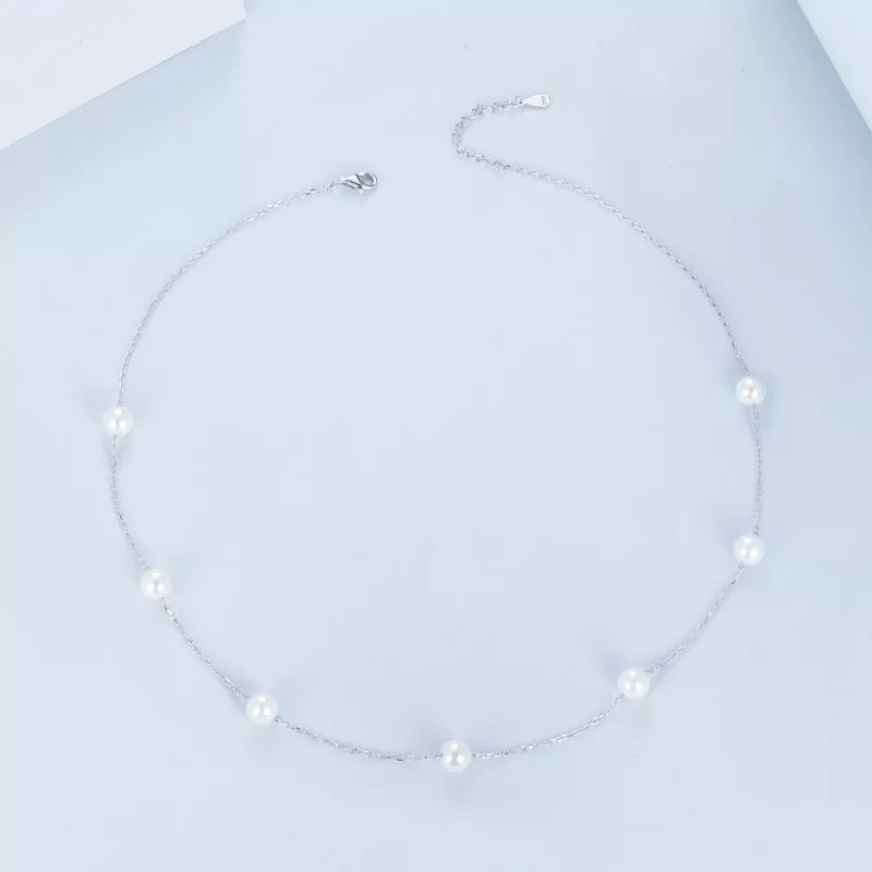 (imagen para) Collar de gypsophila estilo PANDORA - BSN389 - Ver 3