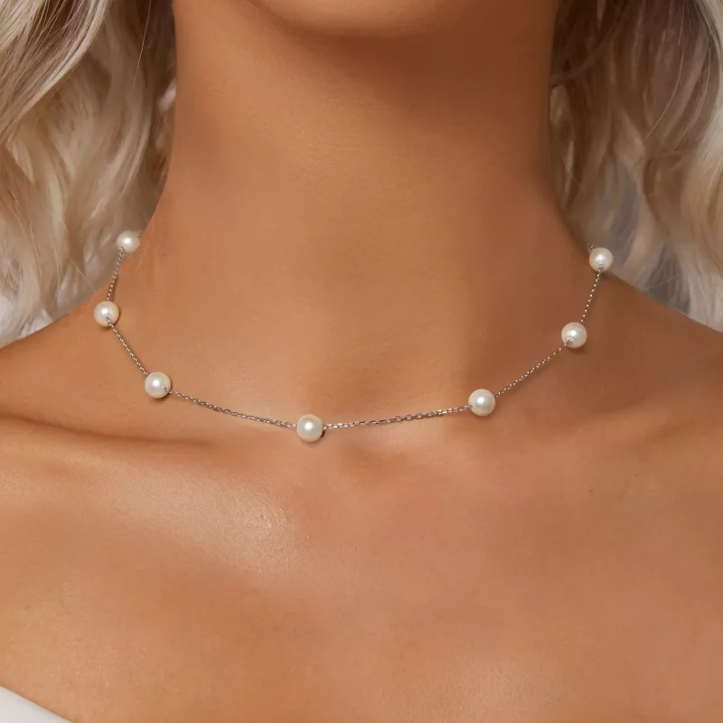 (imagen para) Collar de gypsophila estilo PANDORA - BSN389 - Ver 6