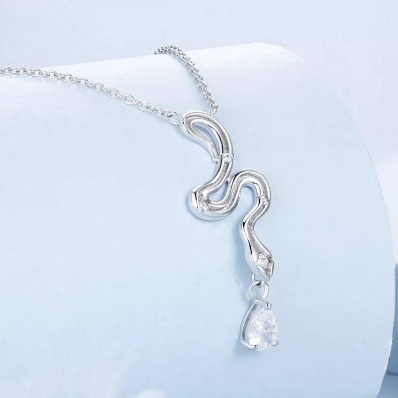 (imagen para) Collar de serpiente estilo PANDORA - BSN385 - Ver 2