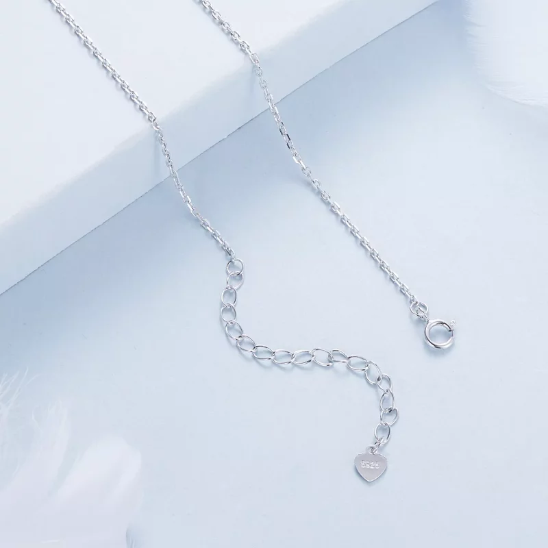 (imagen para) Collar estilo PANDORA con trébol de cuatro hojas y estrella - BSN394 - Ver 4