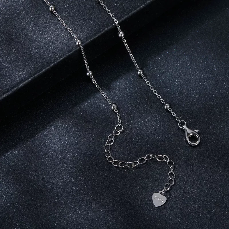 (imagen para) Collar estilo PANDORA Starlight de 0,5 ct (con un certificado) - MSN036 - Ver 4