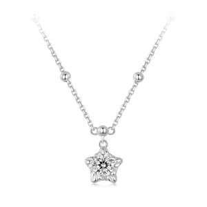 (imagen para) Collar estilo PANDORA Starlight de 0,5 ct (con un certificado) - MSN036