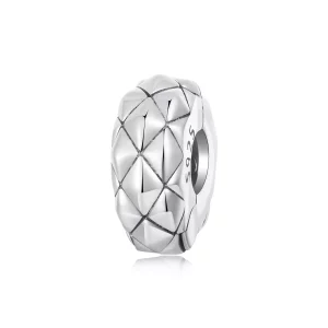 (imagen para) Hebilla de posicionamiento de silicona con patrón de diamantes estilo PANDORA - SCC2817