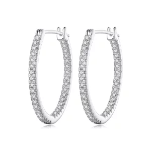 Pendientes brillantes estilo PANDORA - BSE1023-M (imagen para) Pendientes brillantes estilo PANDORA - BSE1023-M