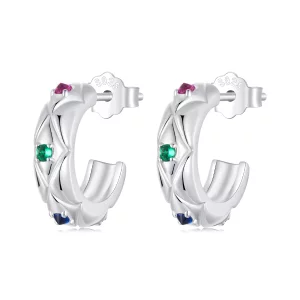 (imagen para) Pendientes con diseño de diamantes estilo vintage de PANDORA - BSE1032