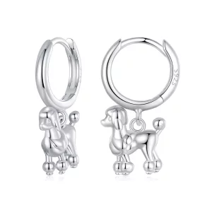 Pendientes con forma de caniche estilo PANDORA - SCE1758 (imagen para) Pendientes con forma de caniche estilo PANDORA - SCE1758