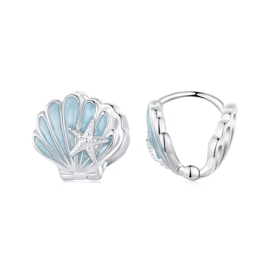 (imagen para) Pendientes de concha estilo PANDORA - BSE1011