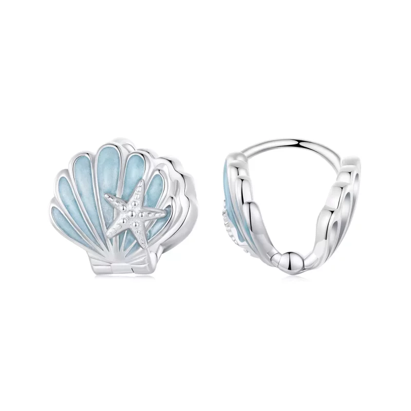 (imagen para) Pendientes de concha estilo PANDORA - BSE1011