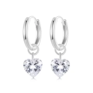 (imagen para) Pendientes de corazón inteligente estilo PANDORA - SCE1753