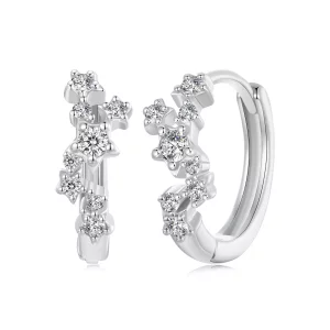 (imagen para) Pendientes de estrella estilo PANDORA - BSE1017