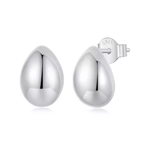 Pendientes de lágrima de plata estilo PANDORA - BSE1014 (imagen para) Pendientes de lágrima de plata estilo PANDORA - BSE1014
