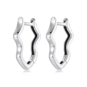 (imagen para) Pendientes de onda estilo PANDORA - SCE1761