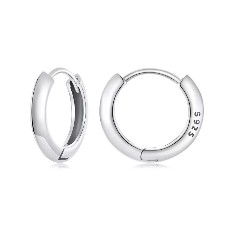 (imagen para) Pendientes de plata de ley con diseño clásico de PANDORA - BSE1016