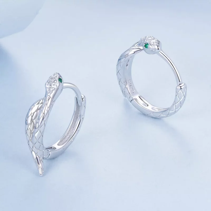 (imagen para) Pendientes envolventes estilo serpiente PANDORA - BSE1008 - Ver 3