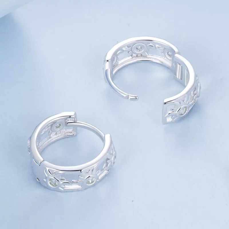 (imagen para) Pendientes estilo PANDORA con sol - BSE1007 - Ver 4