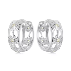 (imagen para) Pendientes estilo PANDORA con sol - BSE1007