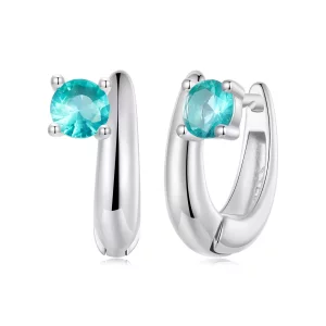 Pendientes estilo PANDORA Verde - BSE1030 (imagen para) Pendientes estilo PANDORA Verde - BSE1030