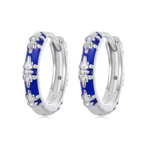 Pendientes Iris estilo PANDORA - SCE1739 (imagen para) Pendientes Iris estilo PANDORA - SCE1739