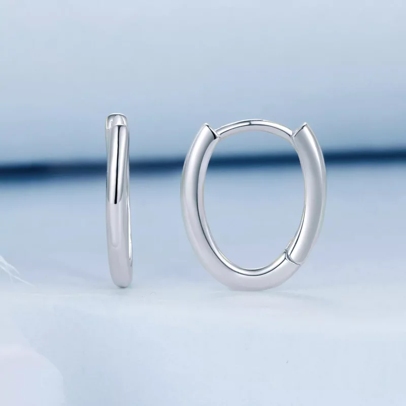 (imagen para) Pendientes ovalados estilo PANDORA - BSE1015-A - Ver 2