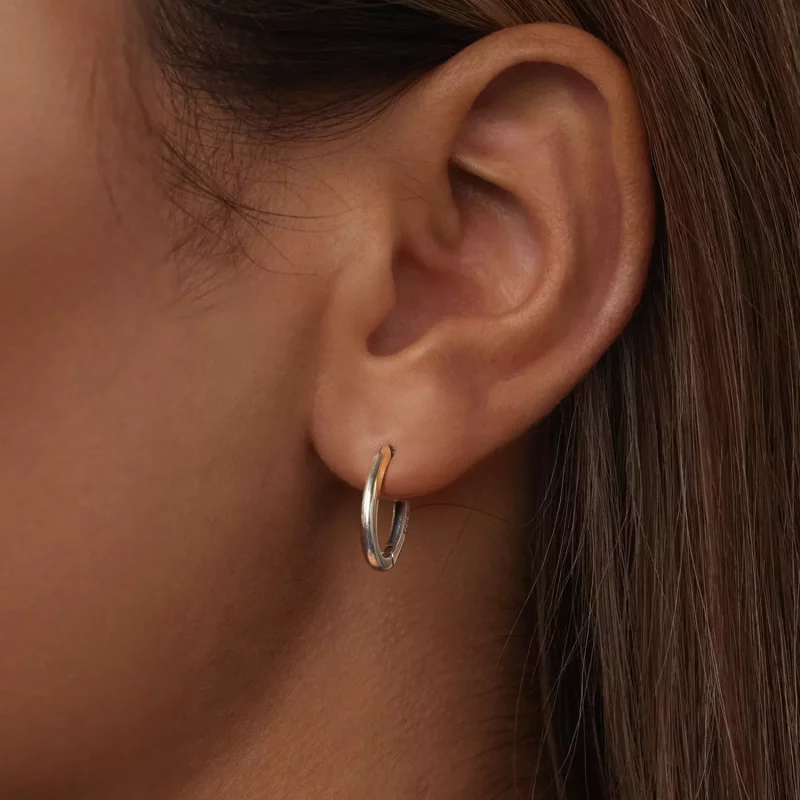(imagen para) Pendientes ovalados estilo PANDORA - BSE1015-A - Ver 6